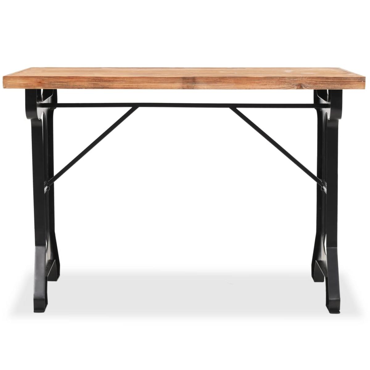 Mesa de salón comedor en madera maciza de abeto 122x65x82 cm