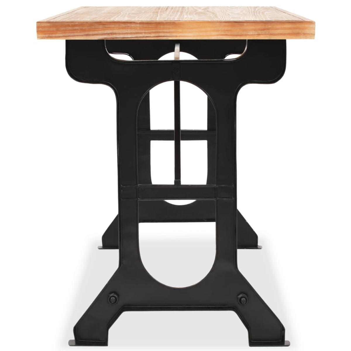 Mesa de salón comedor en madera maciza de abeto 122x65x82 cm