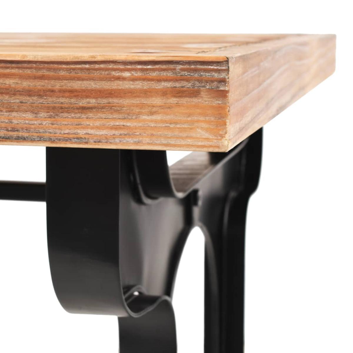 Mesa de salón comedor en madera maciza de abeto 122x65x82 cm