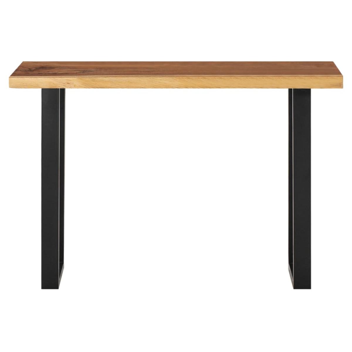 Mesa consola de madera maciza de suar 110x35x75 cm