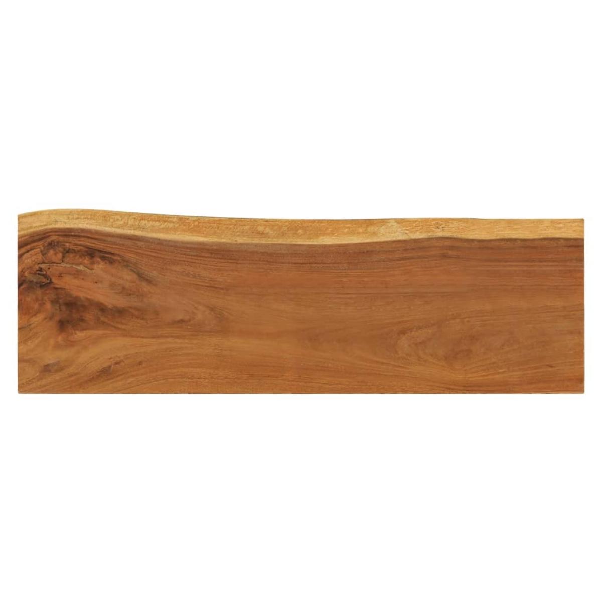 Mesa consola de madera maciza de suar 110x35x75 cm