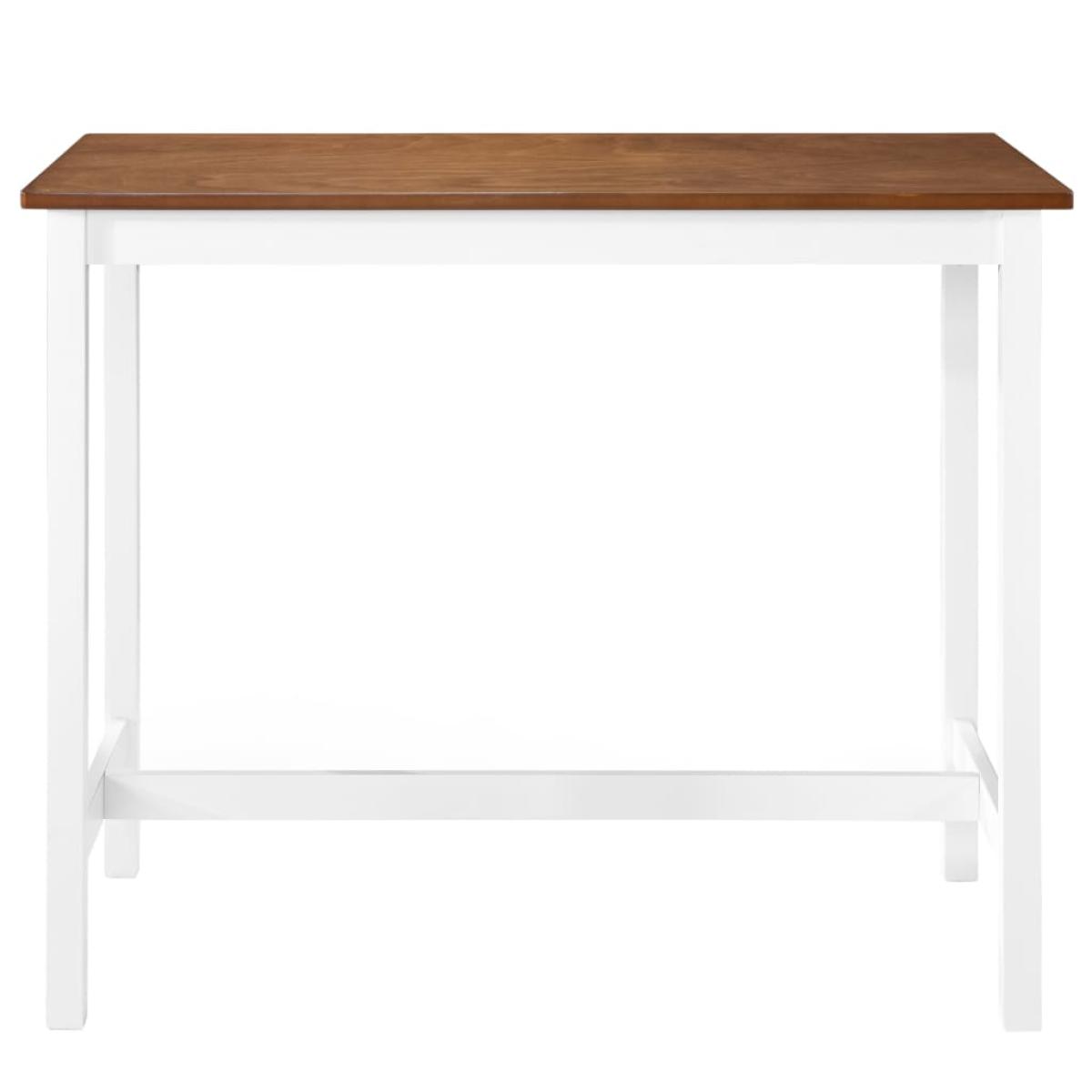 Mesa de bar madera maciza 108x60x91 cm