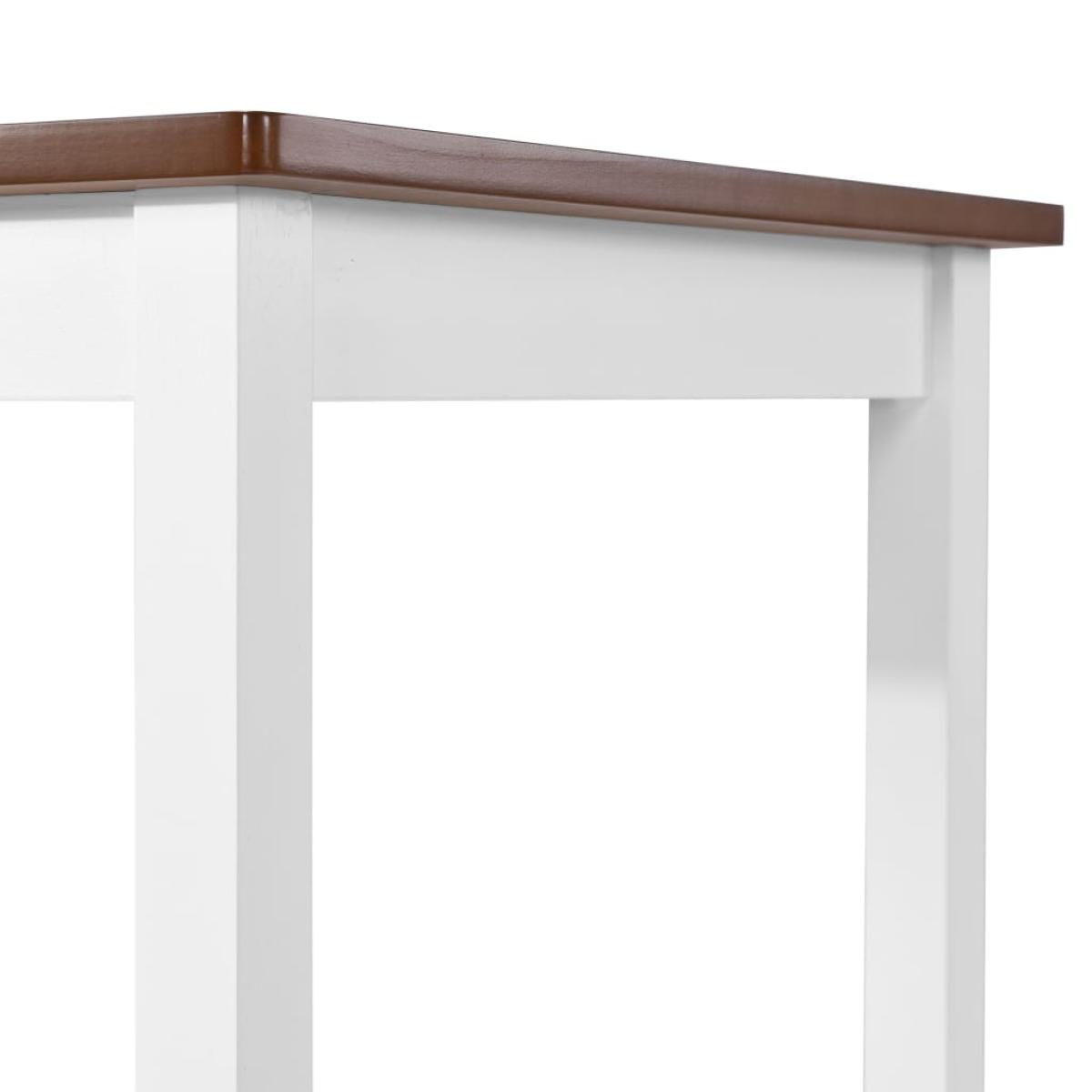 Mesa de bar madera maciza 108x60x91 cm