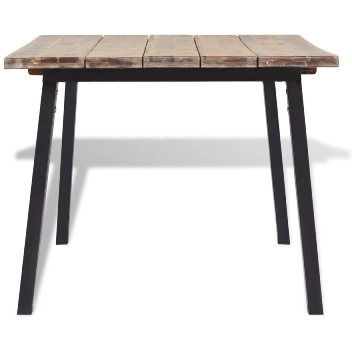 Mesa de comedor de madera de acacia maciza 170x90 cm