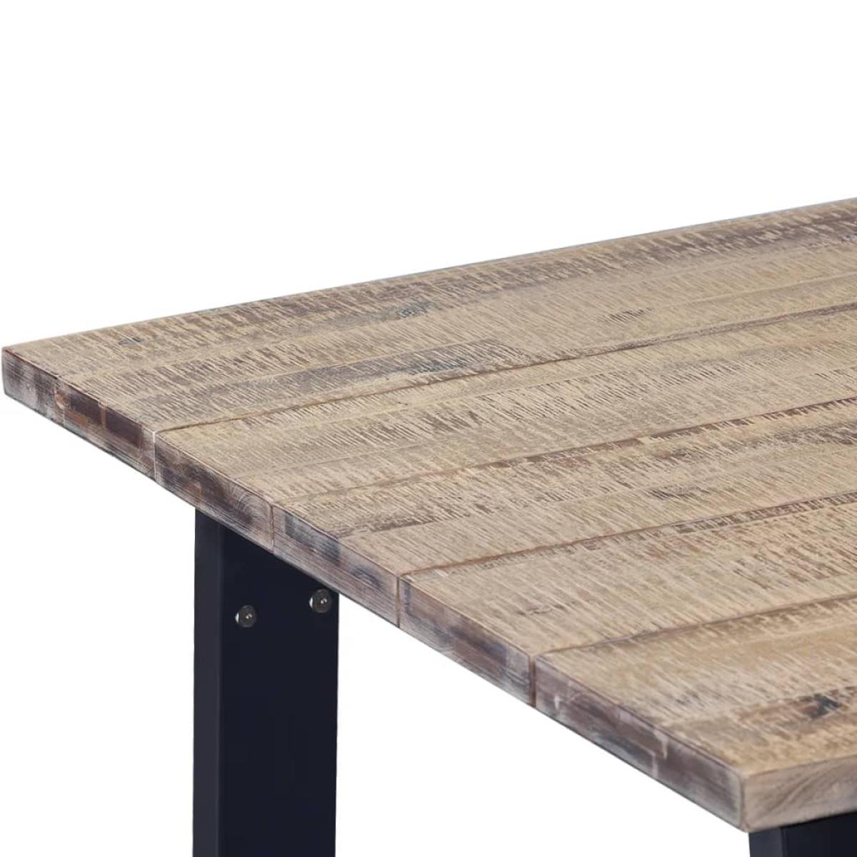 Mesa de comedor de madera de acacia maciza 170x90 cm