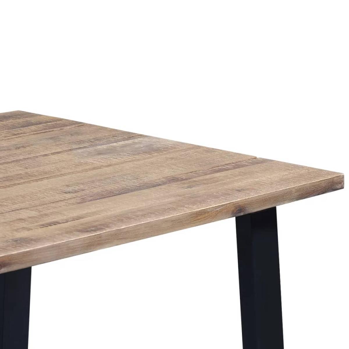Mesa de comedor de madera de acacia maciza 170x90 cm