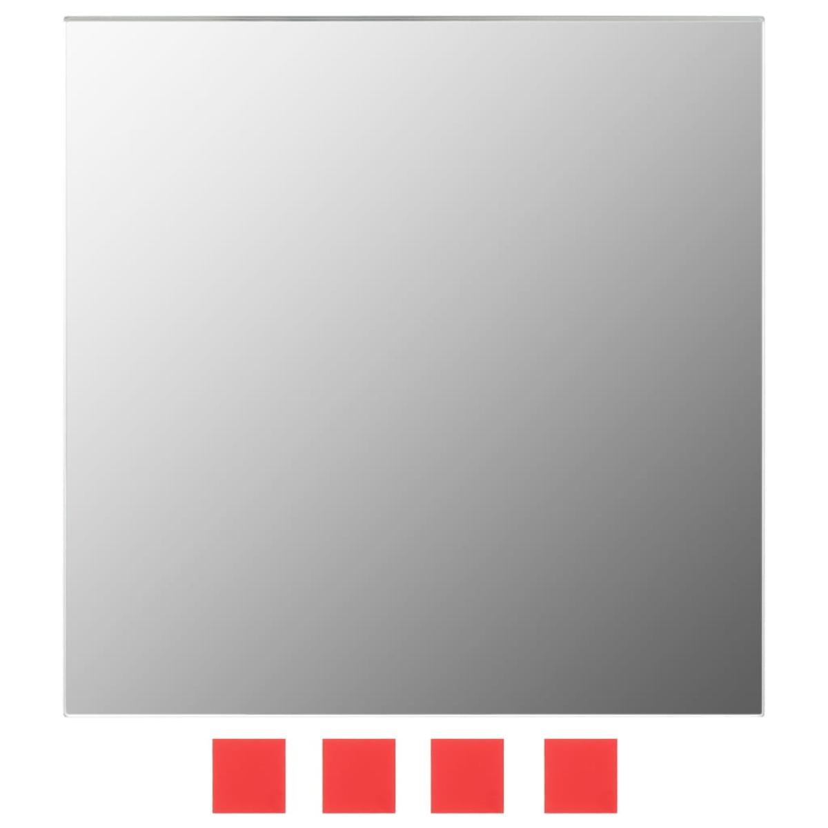 Conjunto de espejos de pared cuadrados vidrio 7 piezas