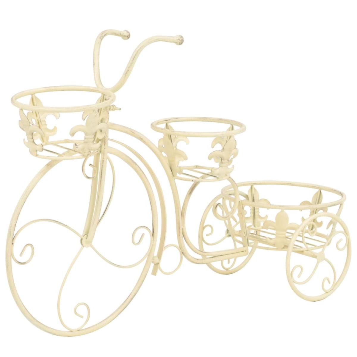 Soporte de plantas con forma de bicicleta metal estilo vintage