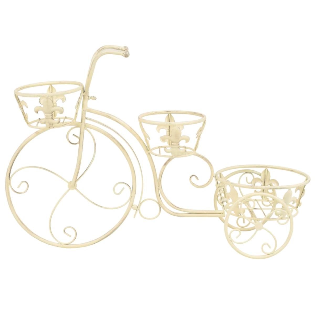Soporte de plantas con forma de bicicleta metal estilo vintage