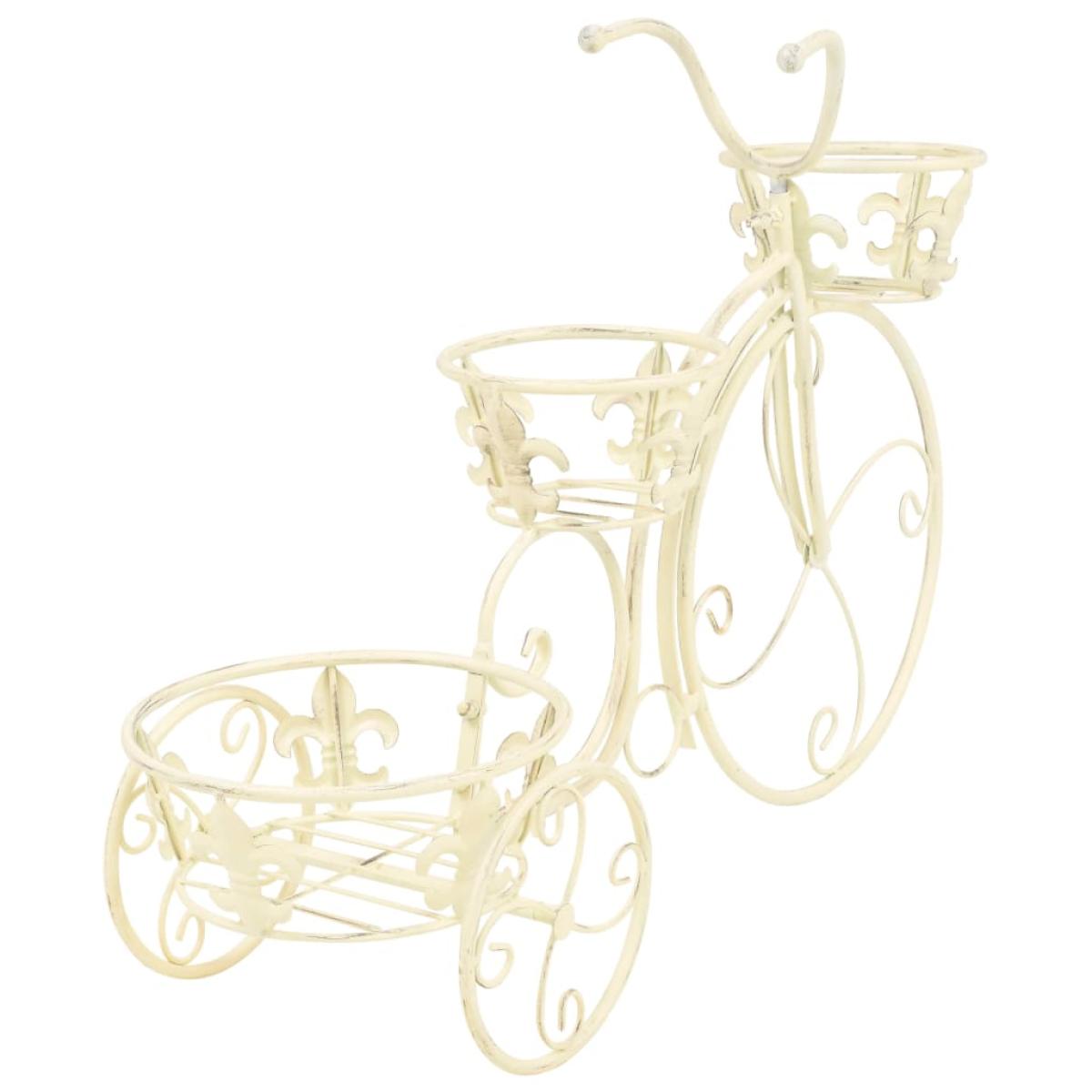 Soporte de plantas con forma de bicicleta metal estilo vintage