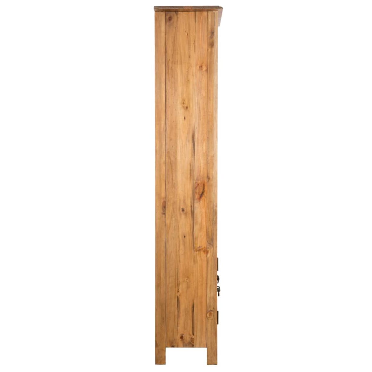 Armario de cuarto de baño madera reciclada pino 48x32x170cm