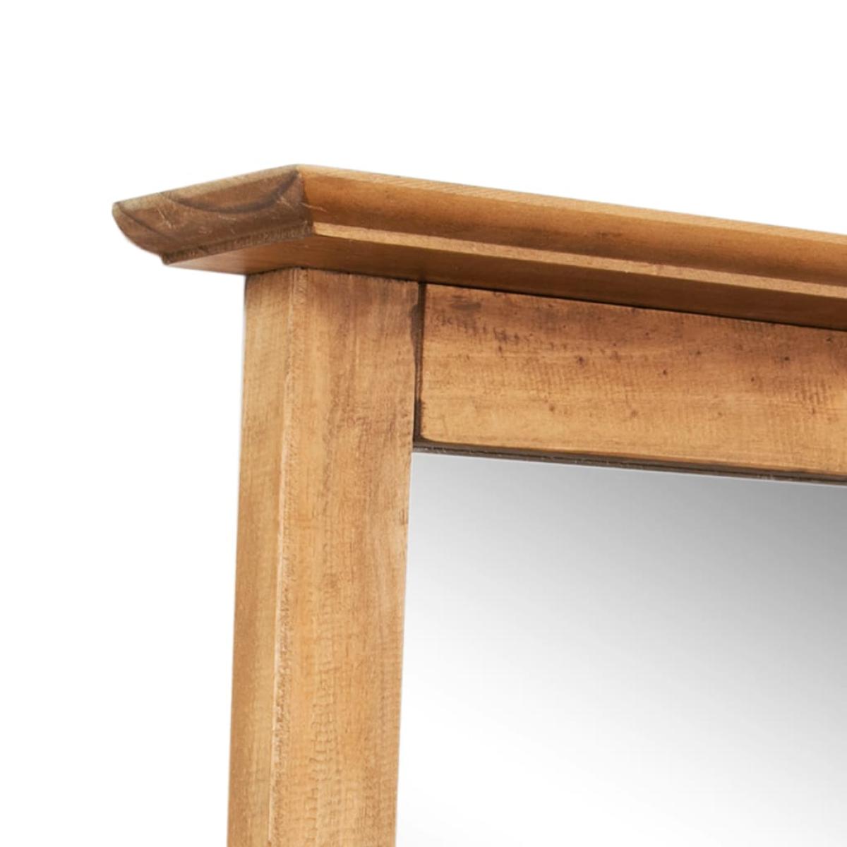 Espejo de cuarto de baño madera reciclada pino 70x12x79cm