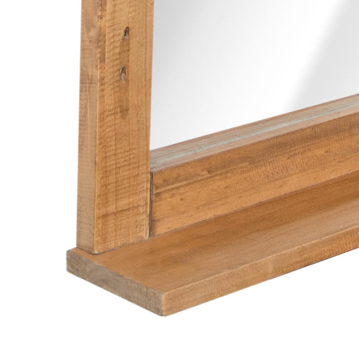Espejo de cuarto de baño madera reciclada pino 70x12x79cm