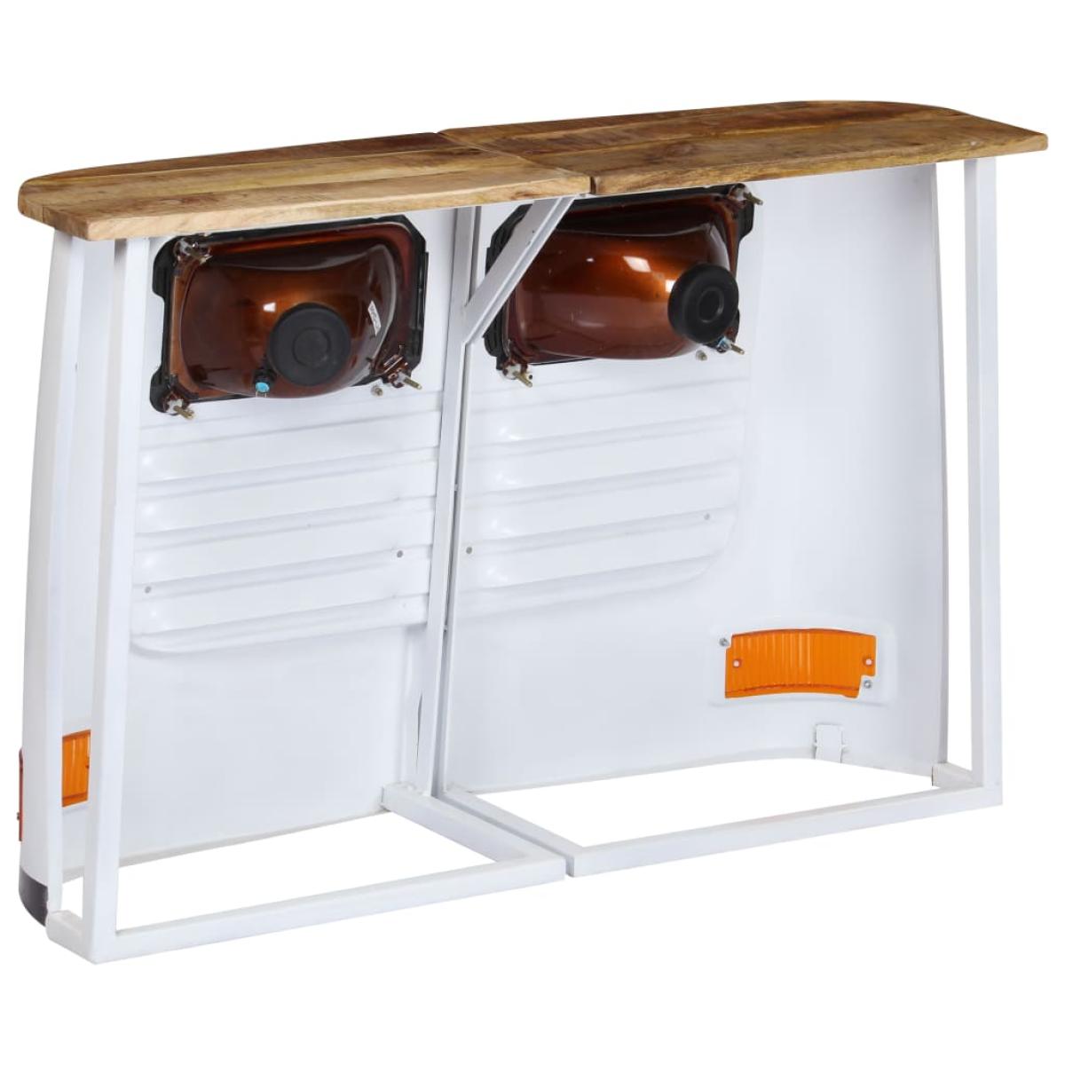 Aparador con forma de camión madera de mango maciza blanco