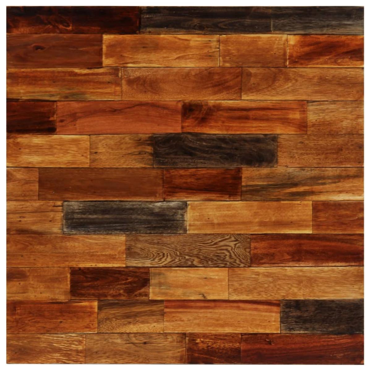 Mesa de bar madera maciza reciclada 70x70x106 cm