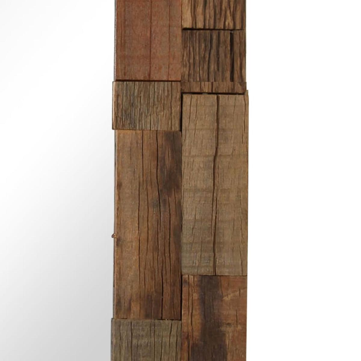 Espejo de madera reciclada maciza 50x50 cm