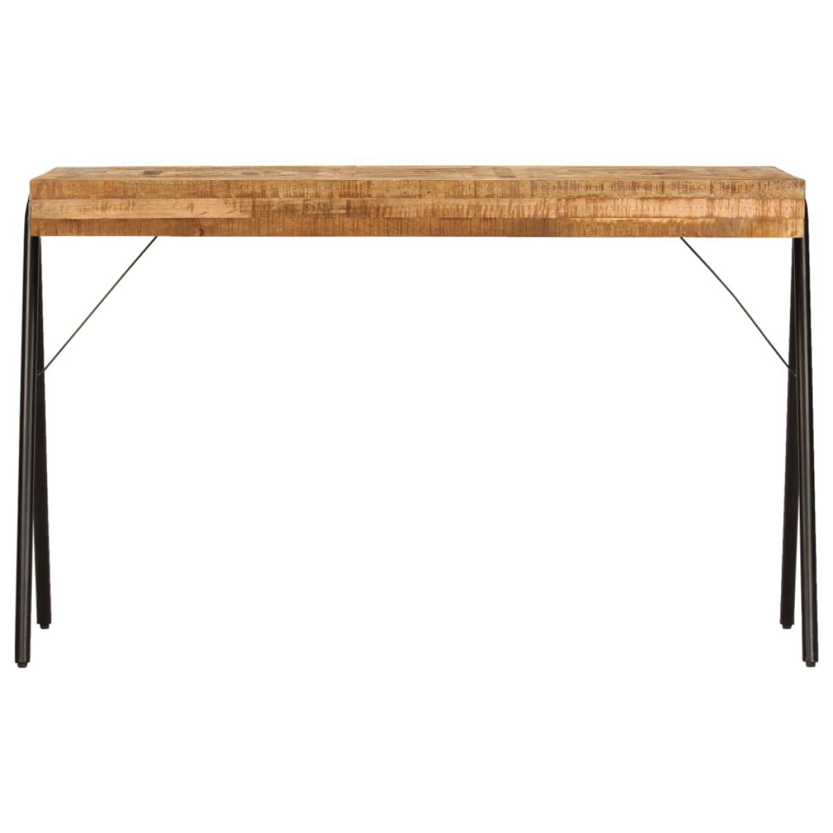 Mesa de escritorio de madera maciza de mango 118x50x75 cm