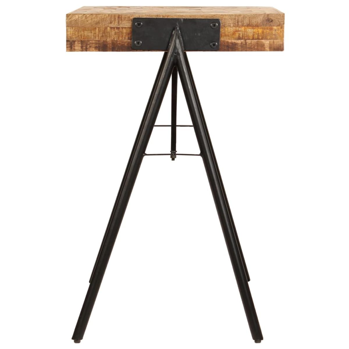 Mesa de escritorio de madera maciza de mango 118x50x75 cm