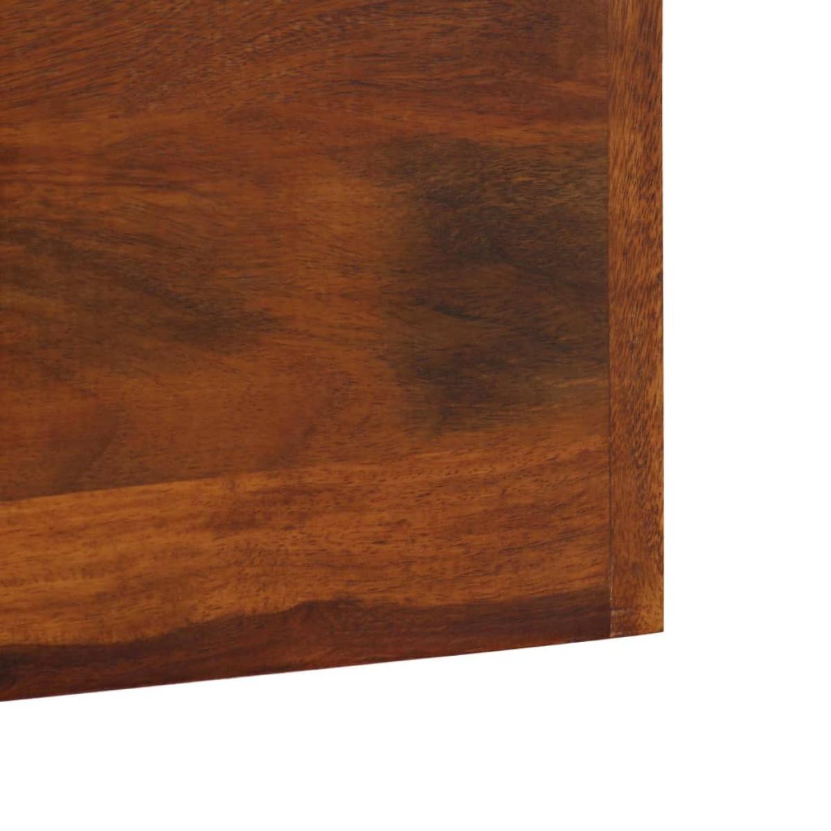 Perchero de pared madera maciza de sheesham 118x40 cm