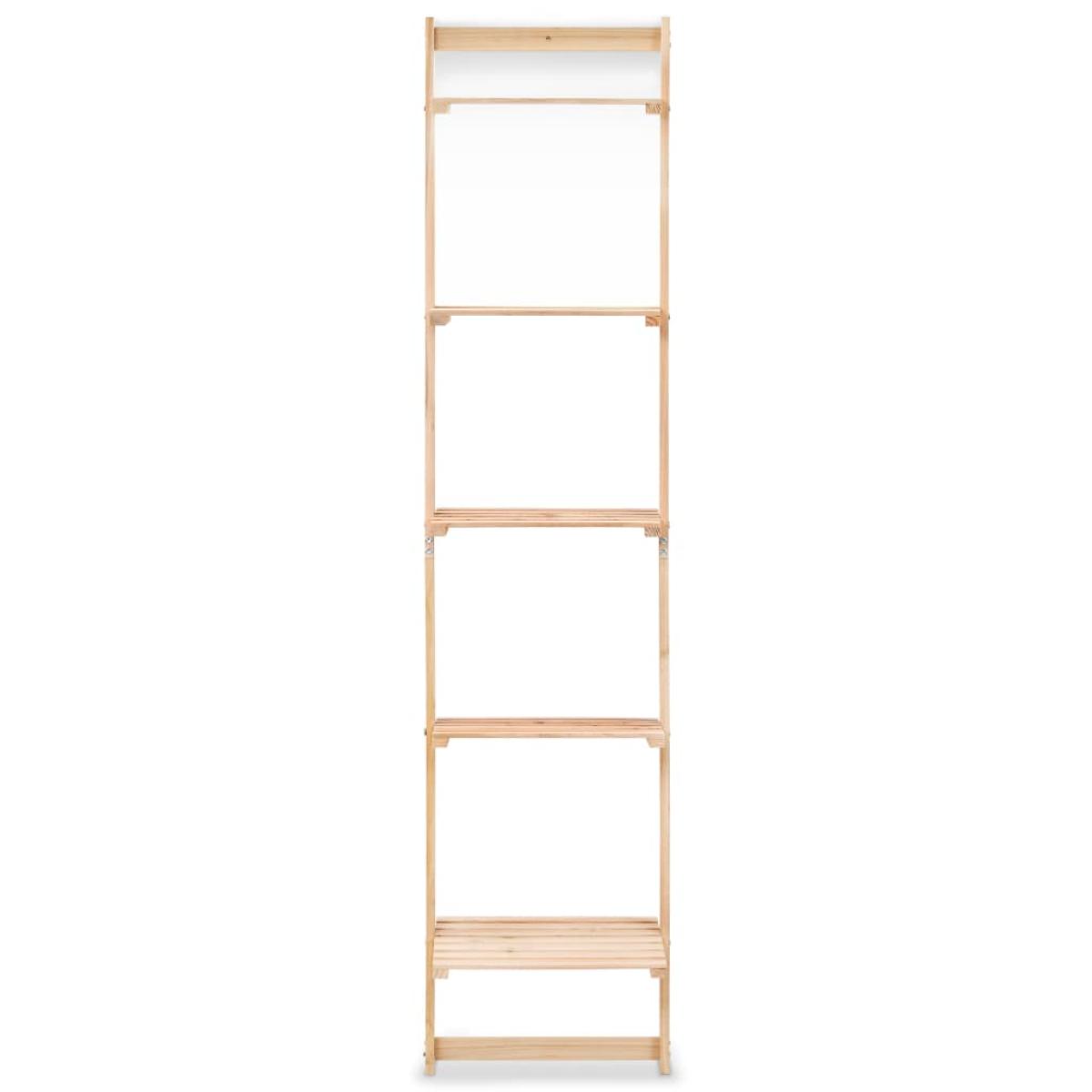 Estantería de pared escalera madera de cedro 41,5x30x176 cm