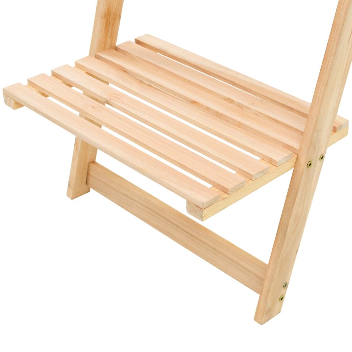 Estantería de pared escalera madera de cedro 41,5x30x176 cm
