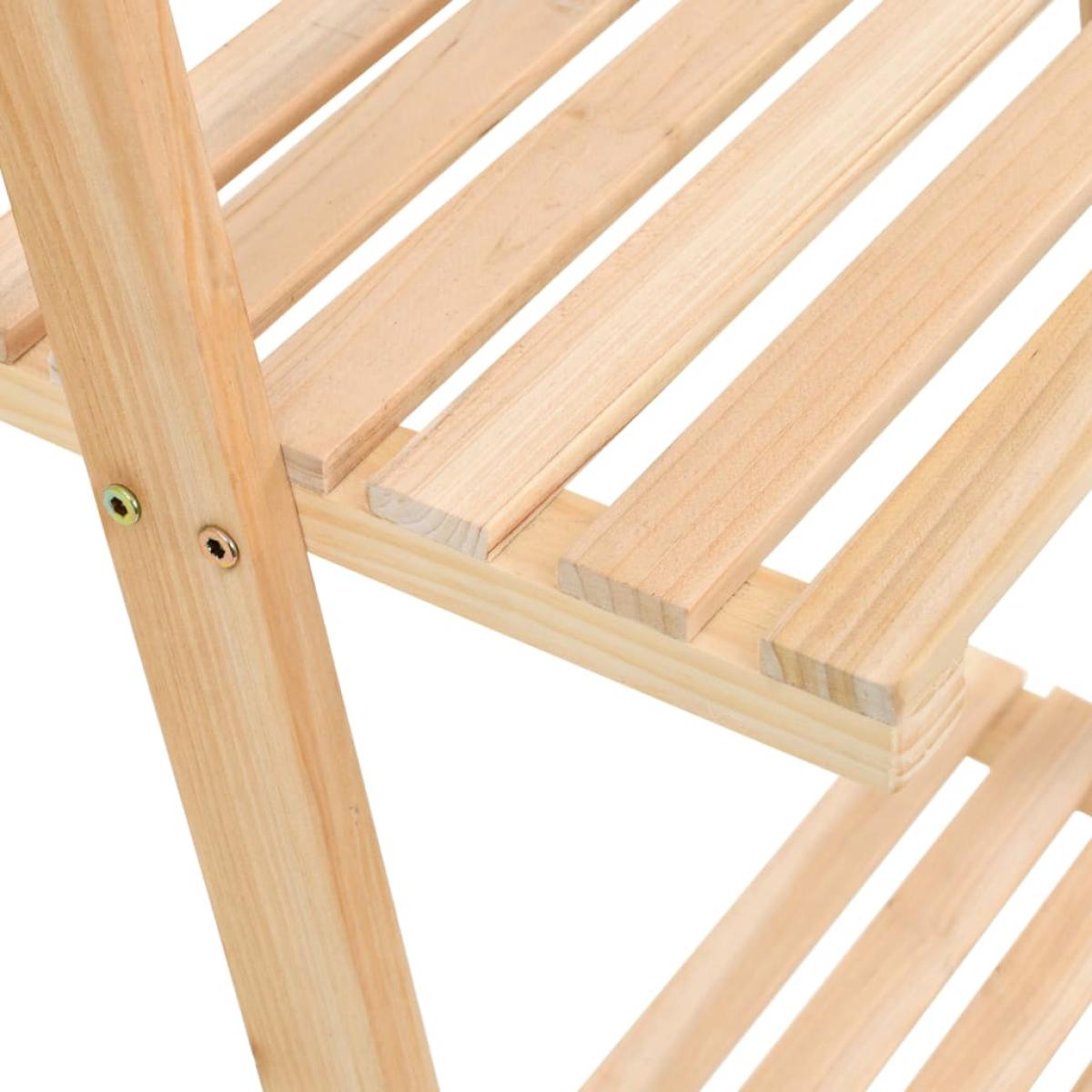Estantería de pared escalera madera de cedro 41,5x30x176 cm