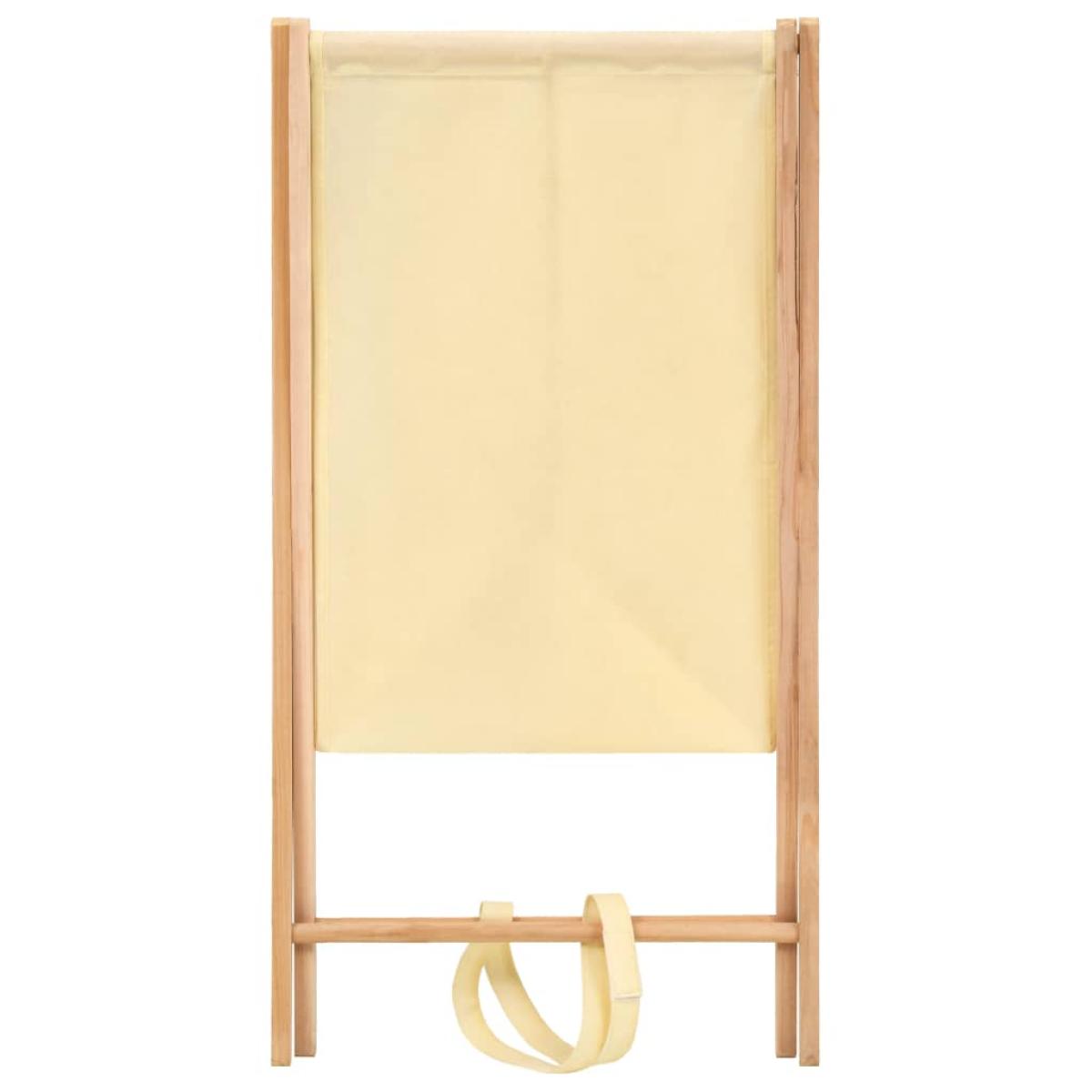 Cesto de ropa sucia madera de cedro y tela beige 42x41x64 cm