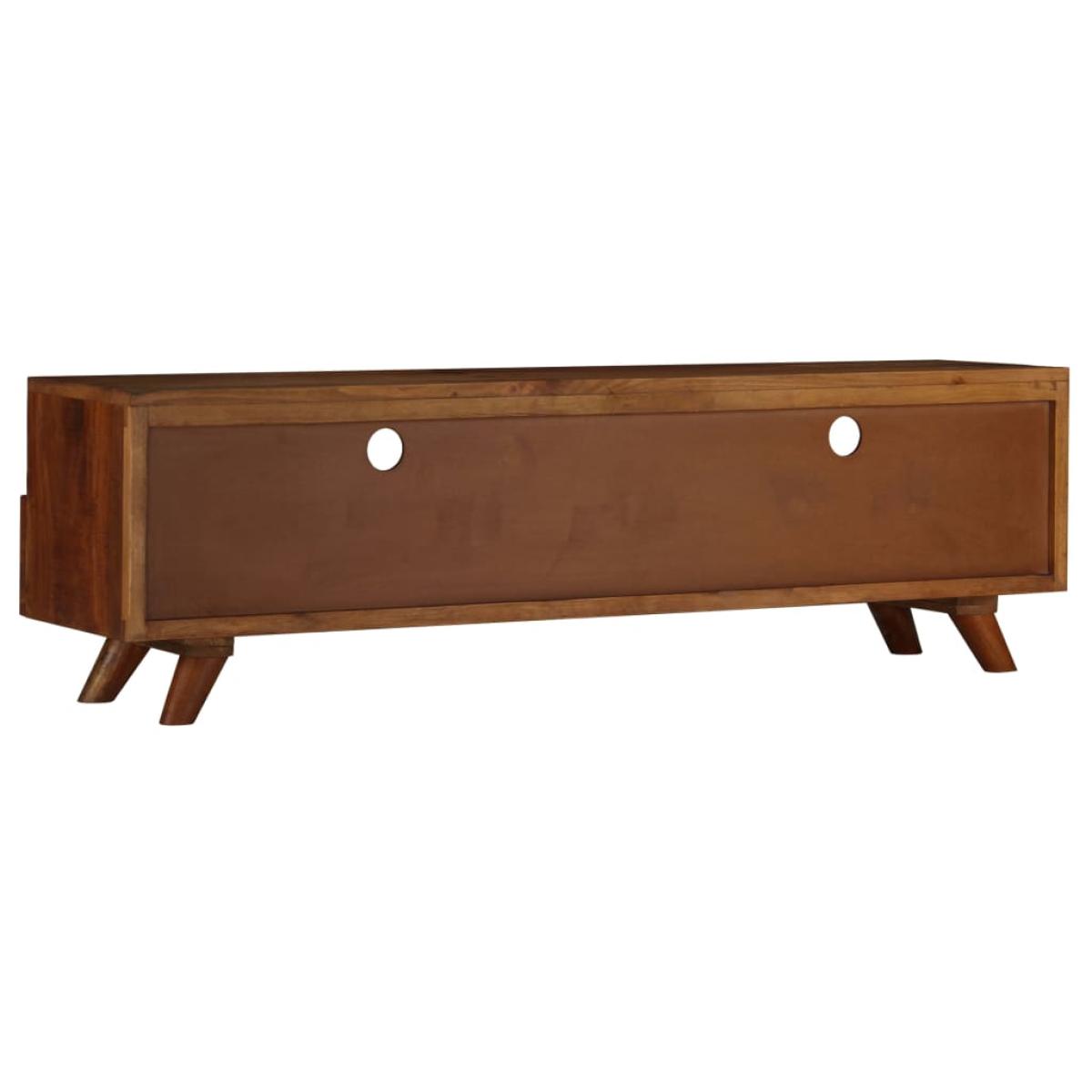 Mueble para TV de madera maciza reciclada 140x30x40 cm