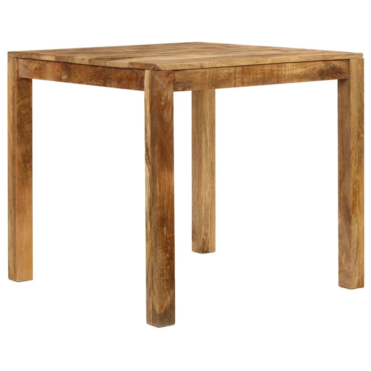 Mesa de comedor de madera maciza de mango 82x80x76 cm