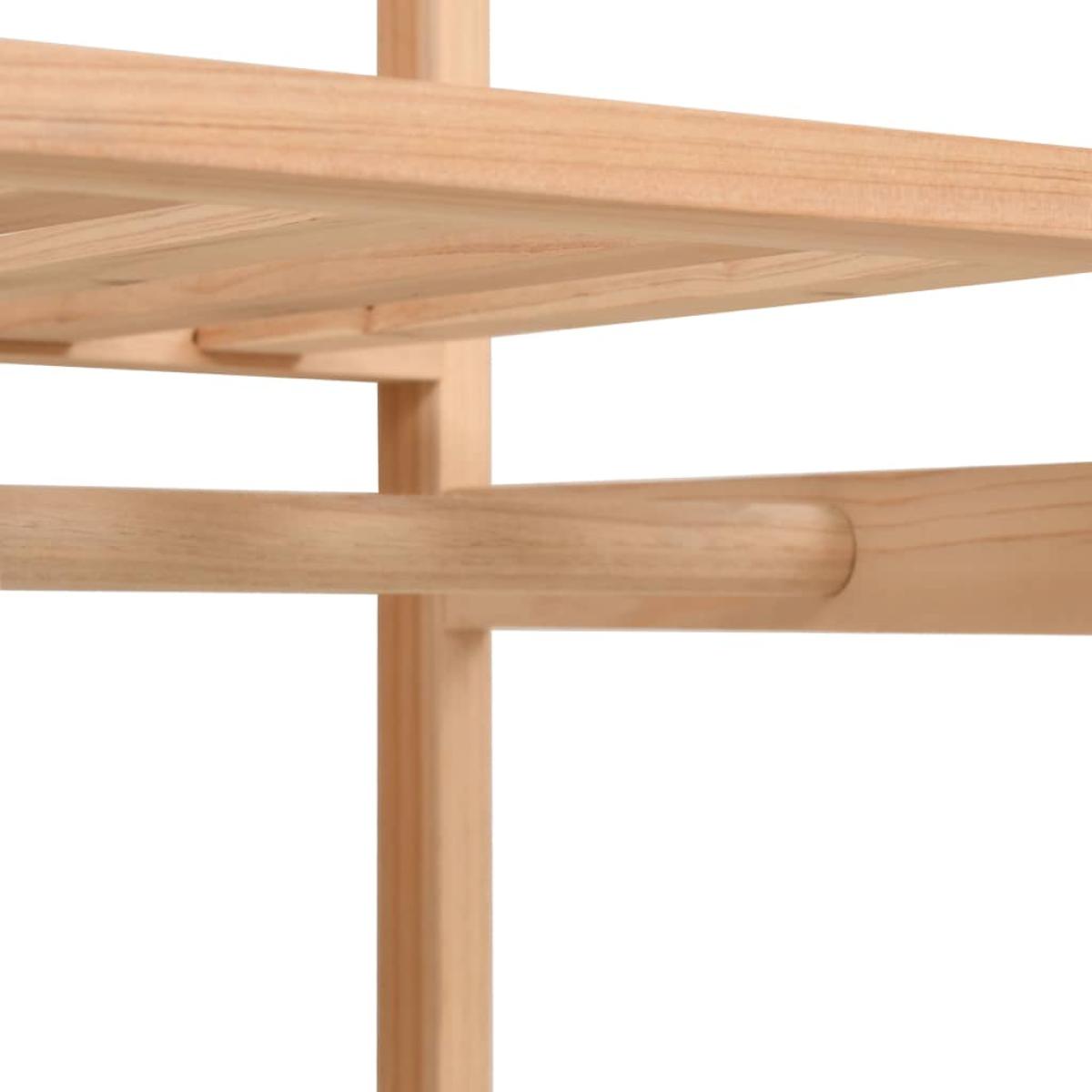 Armario de ropa de 3 niveles 110x40x170 cm