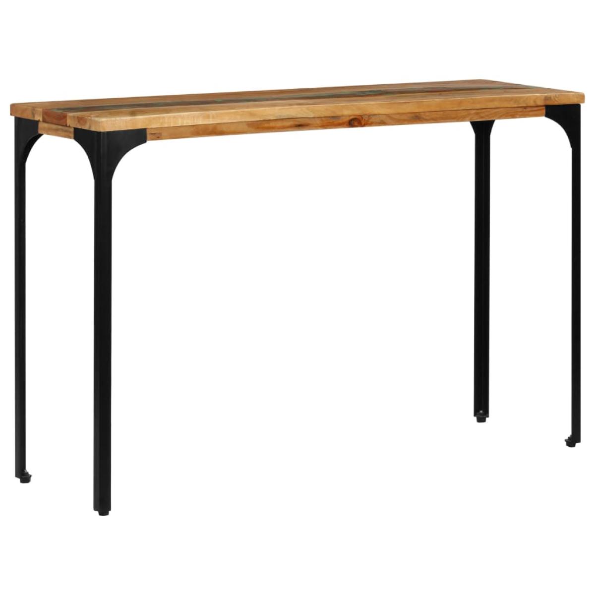 Mesa consola madera maciza reciclada 120x35x76 cm 
