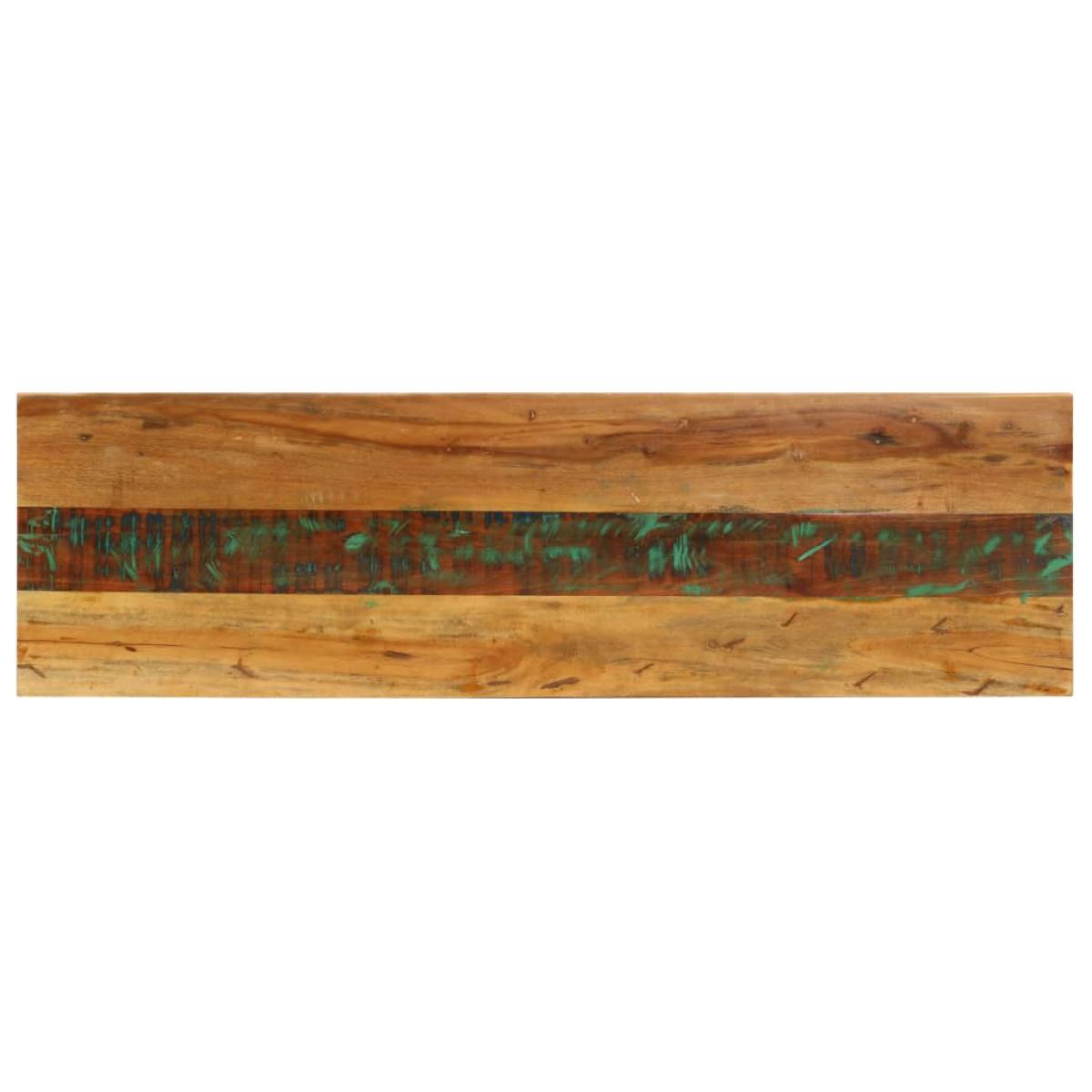 Mesa consola madera maciza reciclada 120x35x76 cm 