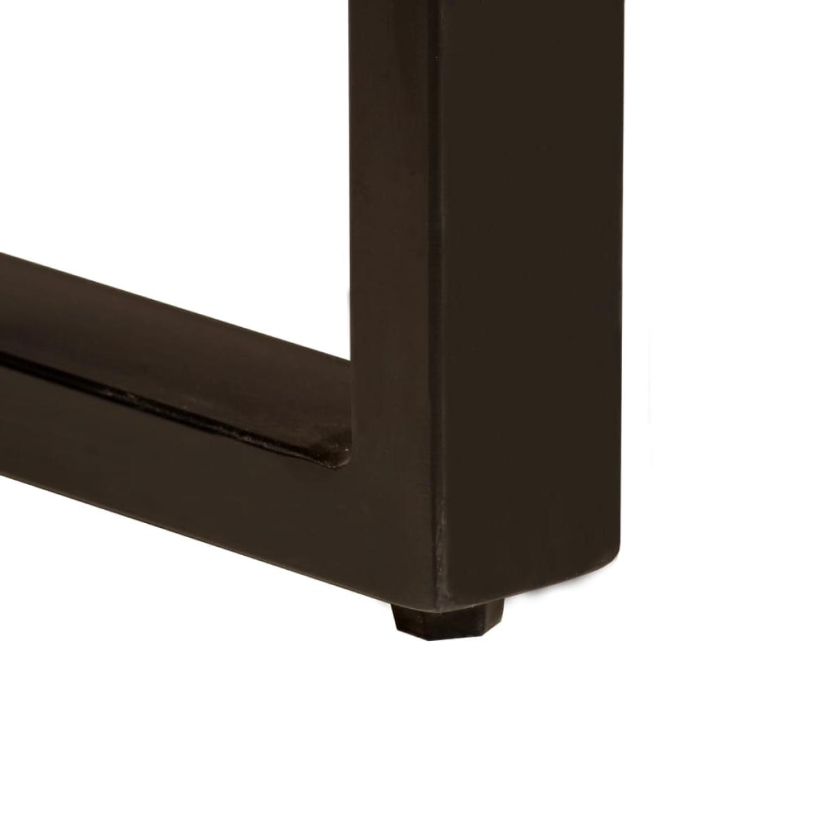 Mesa de comedor de madera maciza reciclada 220x100x75 cm 