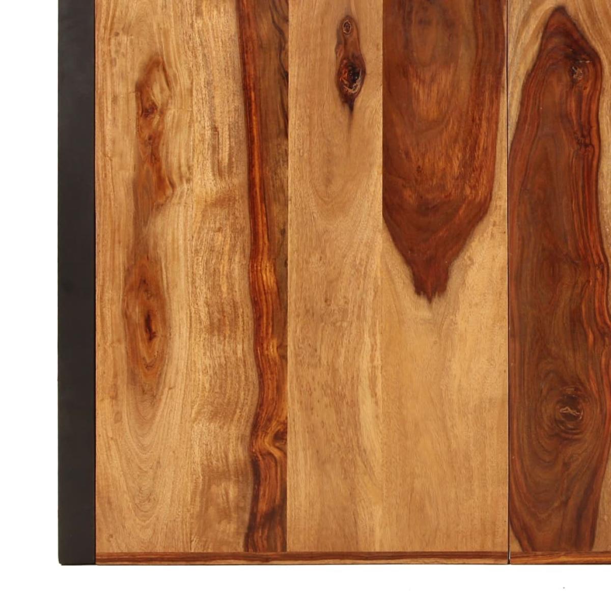 Mesa de comedor de madera maciza de sheesham 220x100x75 cm 