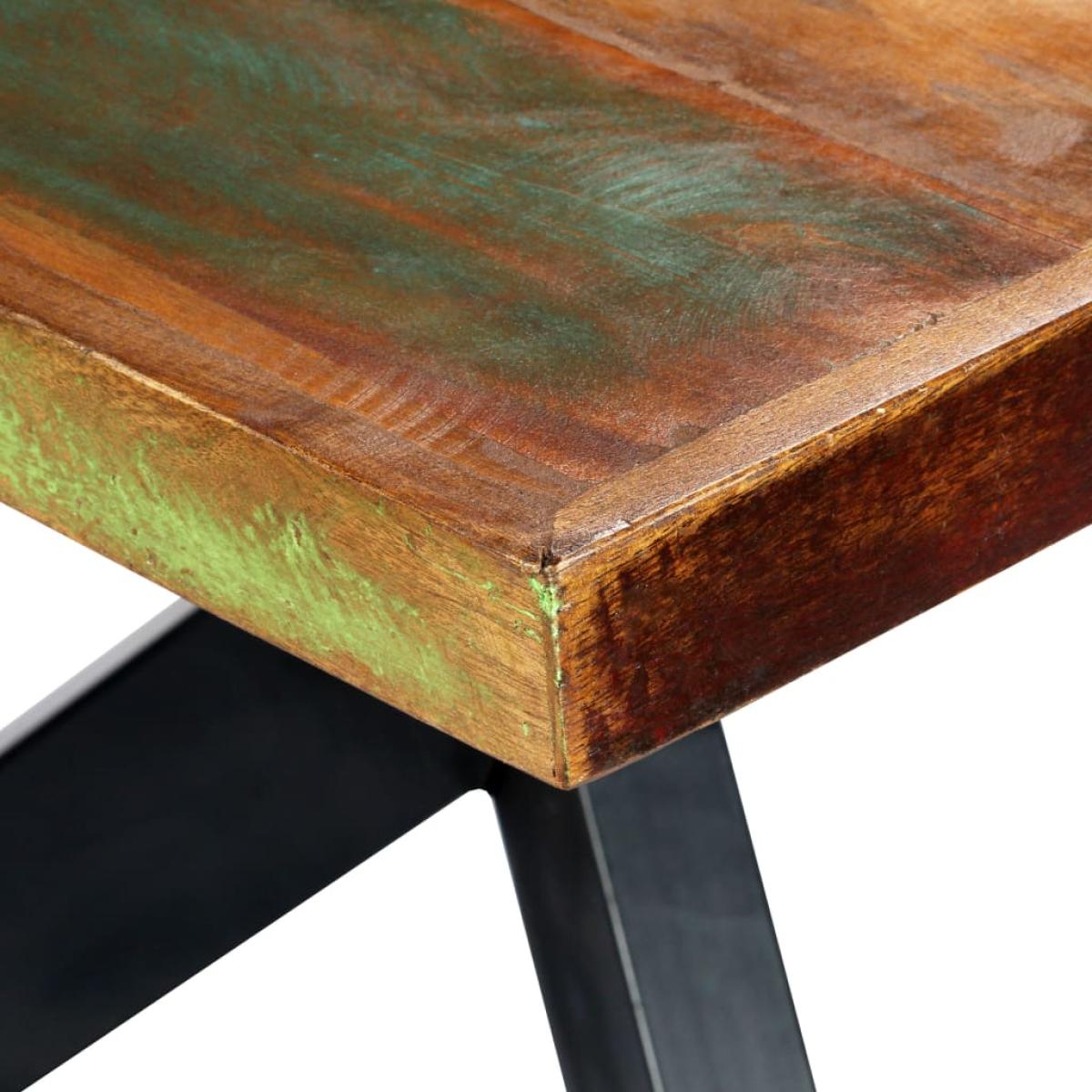Mesa de comedor madera maciza reciclada 200x100x75 cm 
