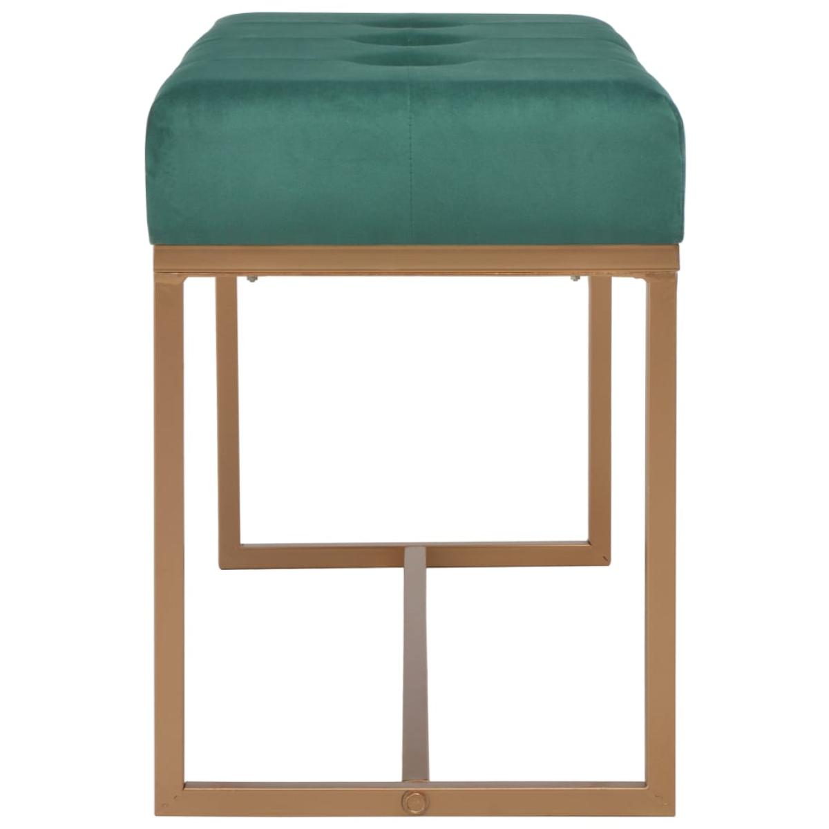 Banco 80 cm terciopelo verde
