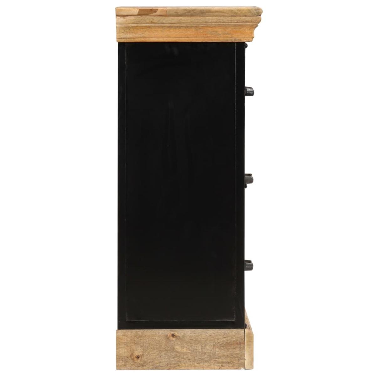 Mueble con cajones madera maciza de mango 60x30x75 cm