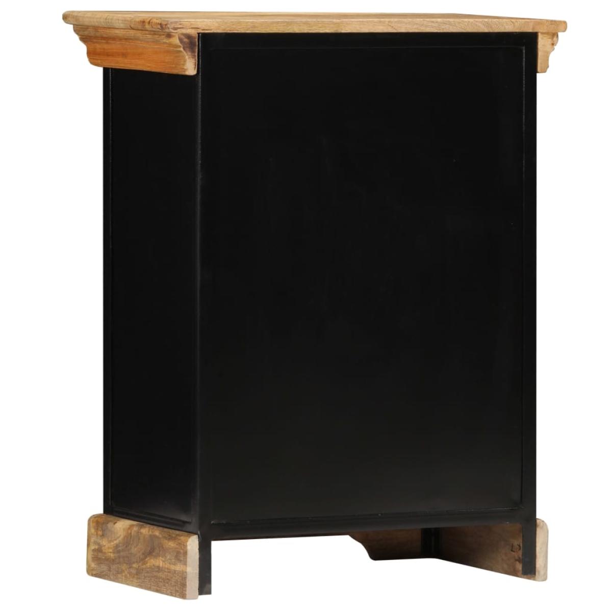 Mueble con cajones madera maciza de mango 60x30x75 cm