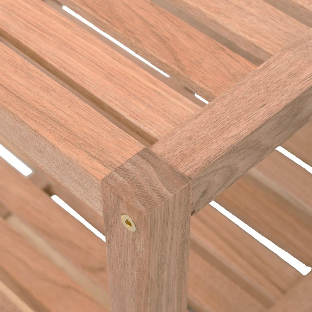 Estantería para el baño de madera maciza de nogal 65x40x55 cm