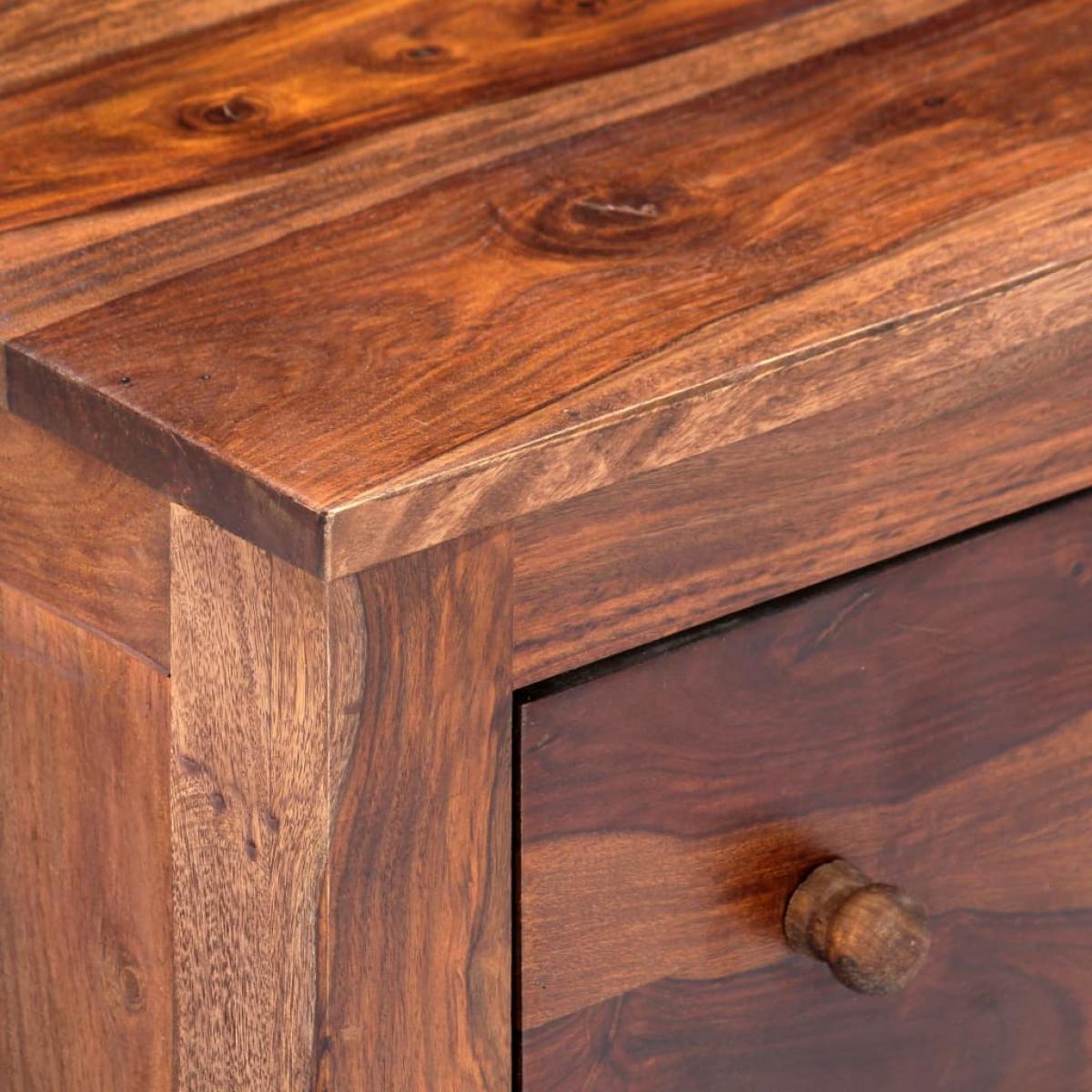 Mesa de centro de madera maciza de sheesham 90x50x30 cm