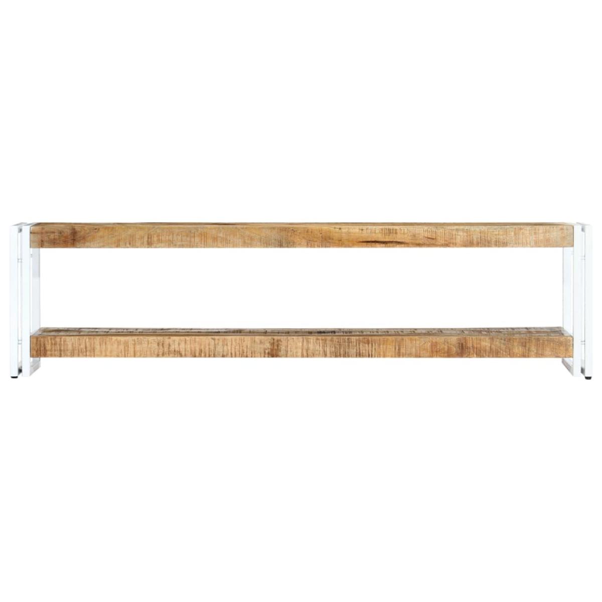 Mueble para TV de madera maciza de mango 150x30x40 cm 