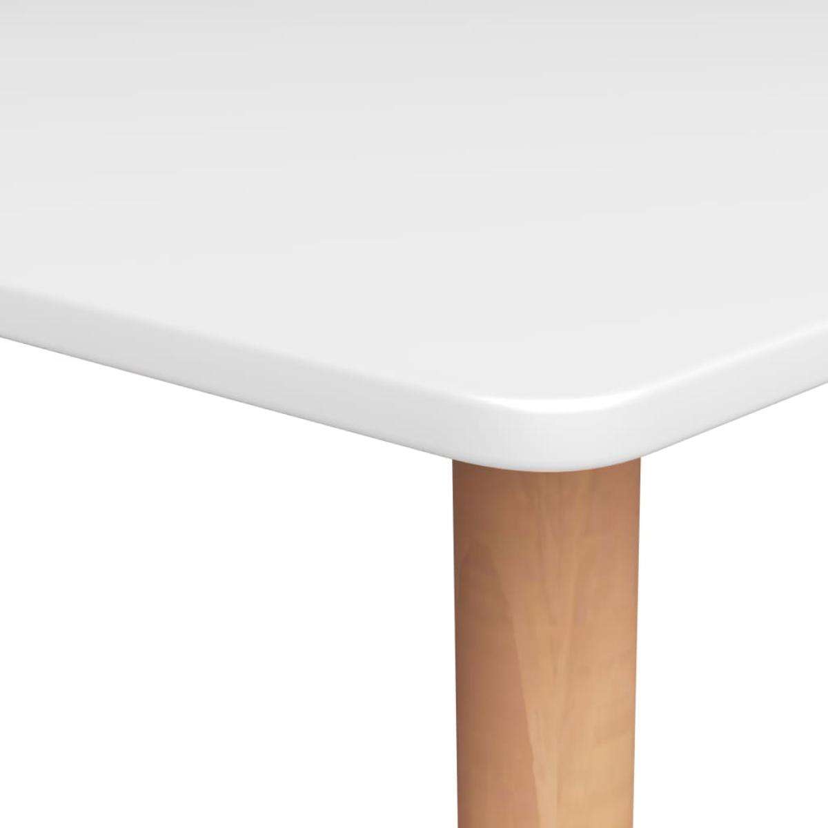 Mesa alta de cocina blanco 120x60x105 cm