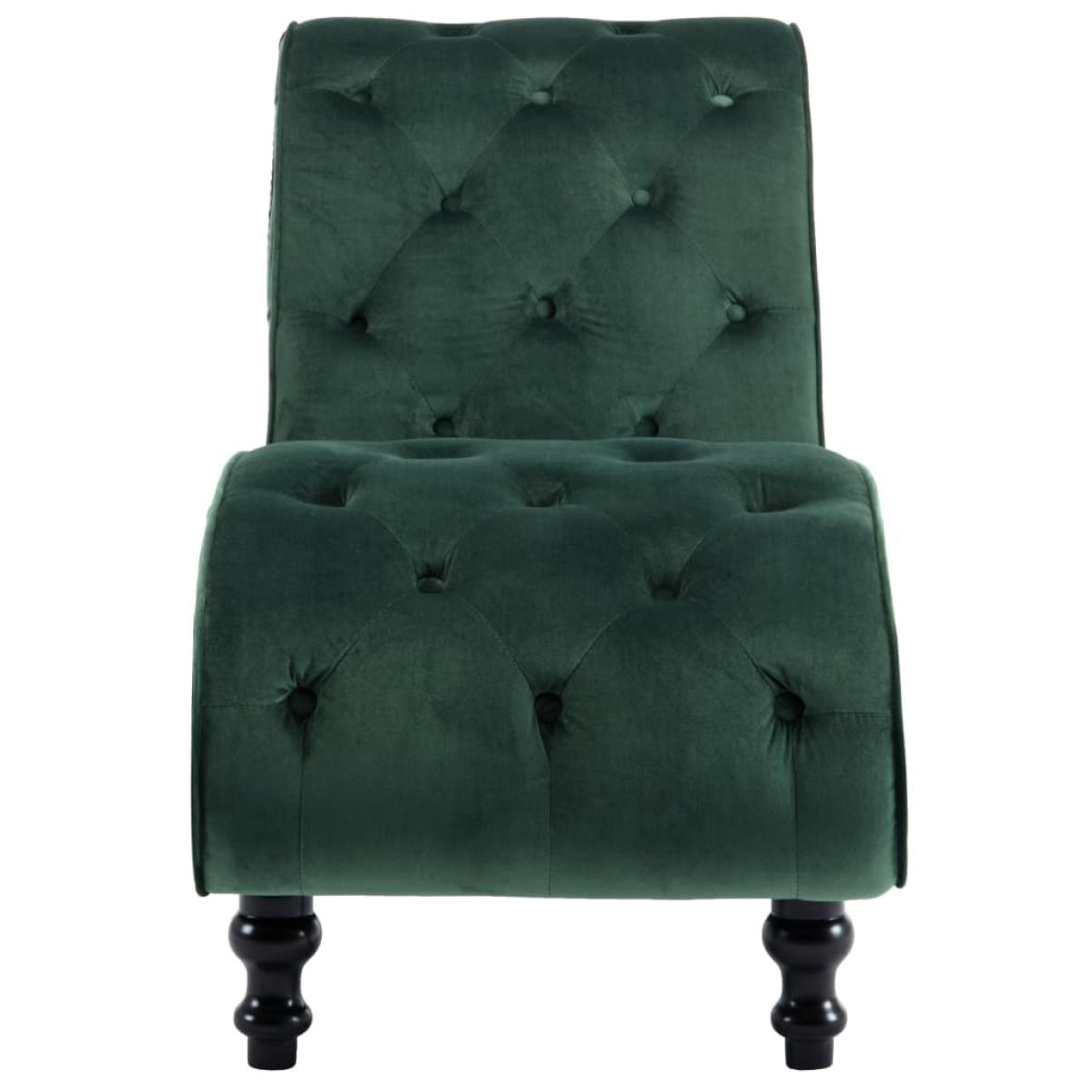 Diván de terciopelo verde