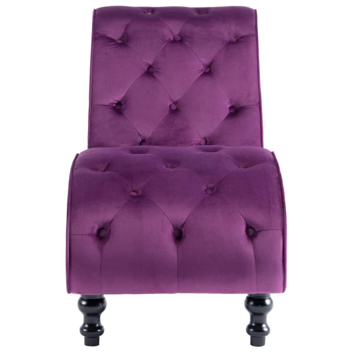 Diván de terciopelo morado