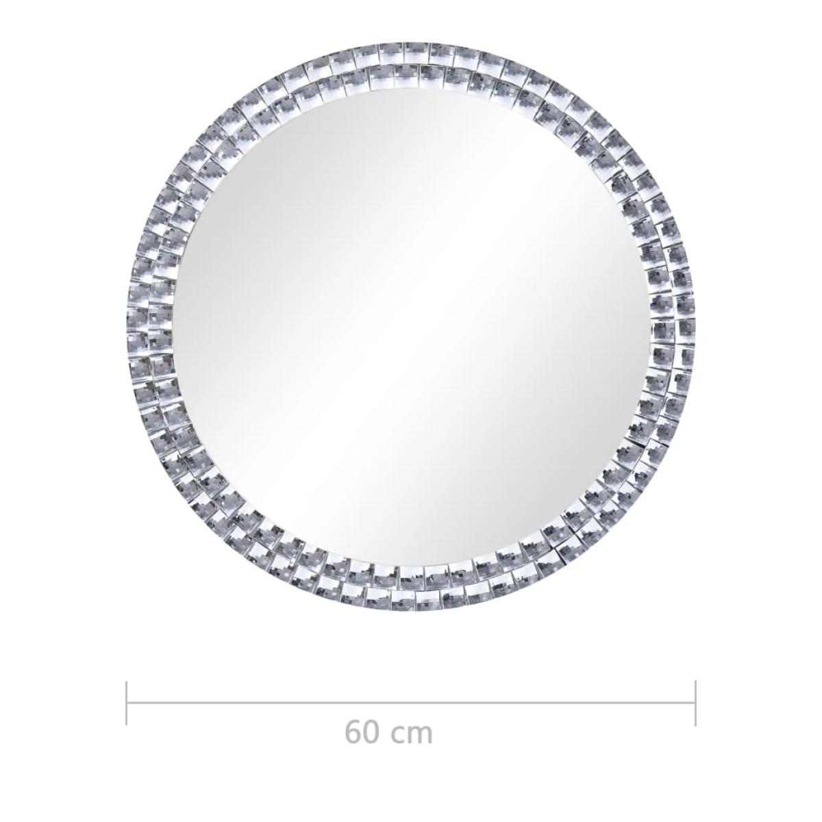 Espejo de pared de vidrio templado 60 cm