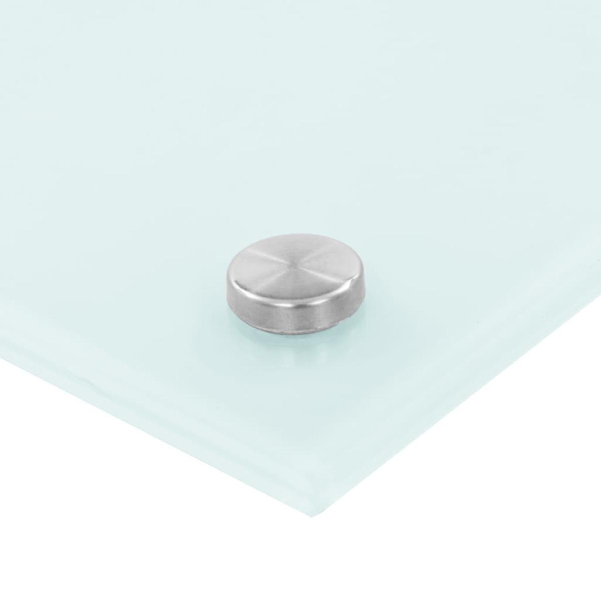 Protección salpicaduras cocina vidrio templado blanco 80x50 cm