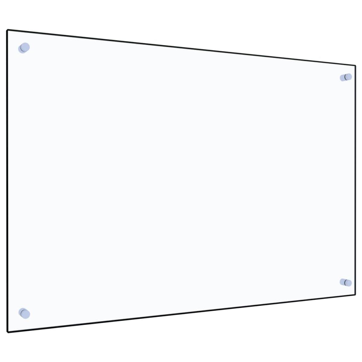 Protector contra salpicaduras cocina vidrio templado 90x60 cm