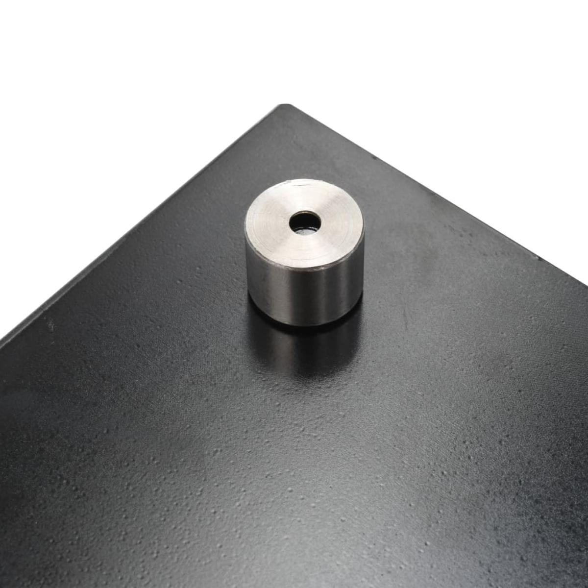 Protección salpicaduras cocina vidrio templado negro 70x50 cm
