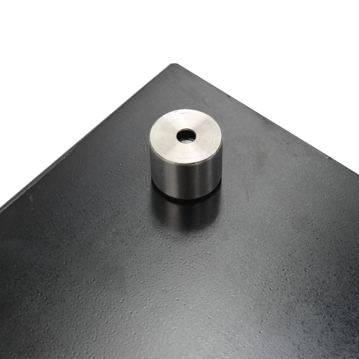 Protección salpicaduras cocina vidrio templado negro 80x50 cm