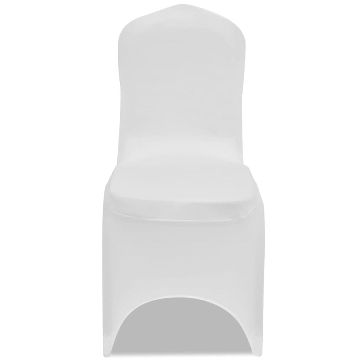Fundas elásticas para sillas blancas 100 unidades